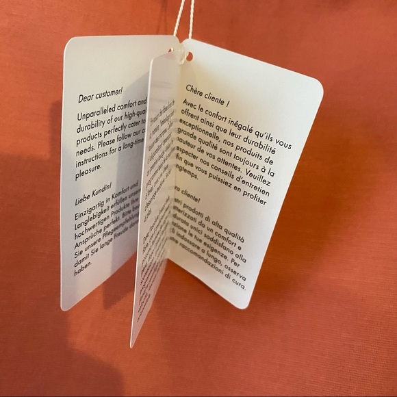 LAST CALL Wolford Asymmetric stretch skirt in mid coral - Picture 9 of 10